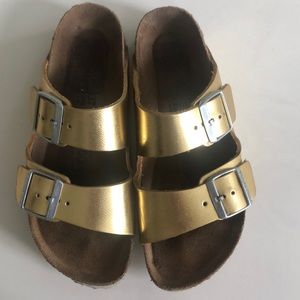 Gold Birkenstock’s